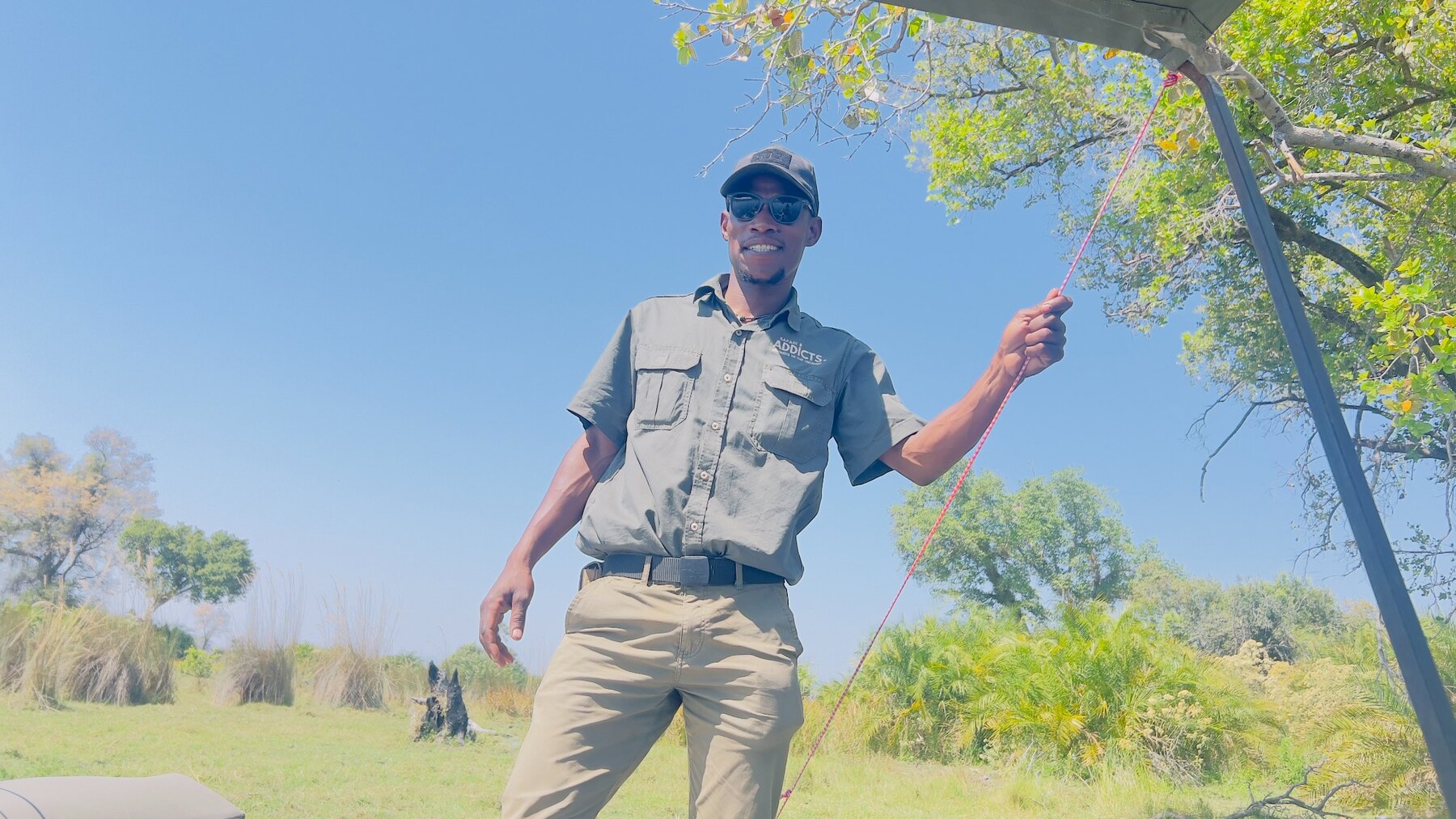 Thato Pressie in Safari Addicts guide uniform